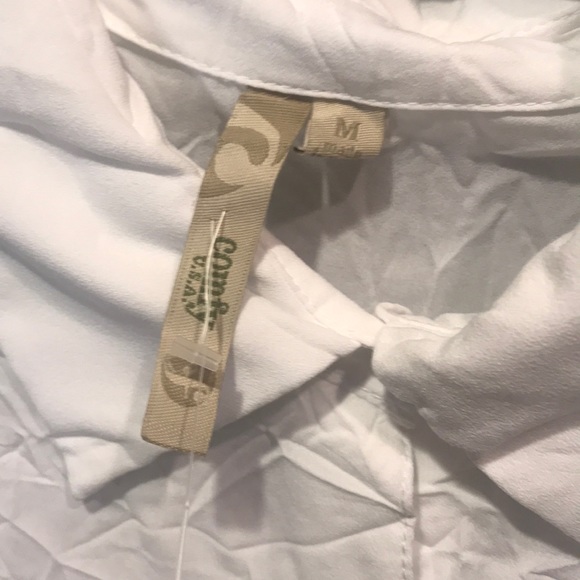 NWT Comfy USA Keaton crinkle oversize shirt - Picture 7 of 8